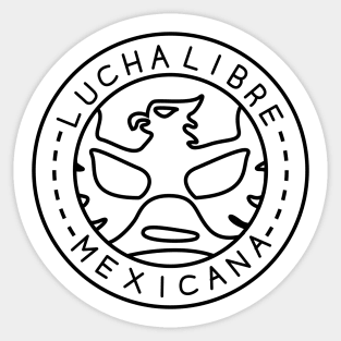 Lucha Logo#1mono Sticker